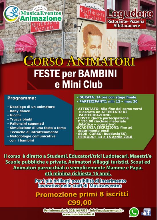 Corso Animatori Feste per Bambini Carbonia 2016