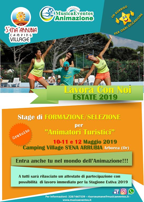 Stage Formazione Animatori Turistici 2019