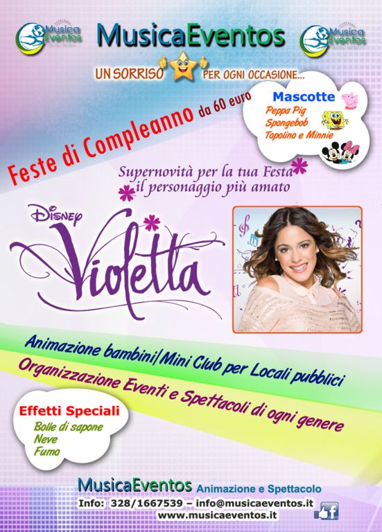 Violetta per Feste di Compleanno